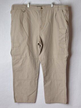5.11 Tactical Cargo Pants Size Mens 48x30 Kahki 74251 Tan Pockets Beige